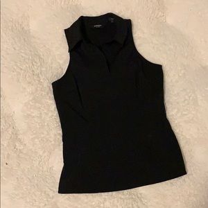 Express collared black tank top